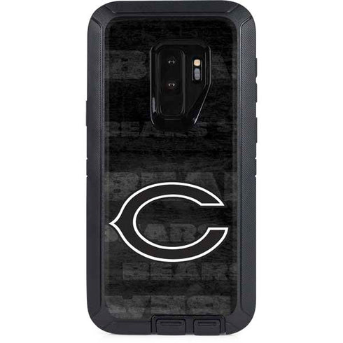 NFL Chicago Bears Black & White Otterbox Defender Galaxy Skin